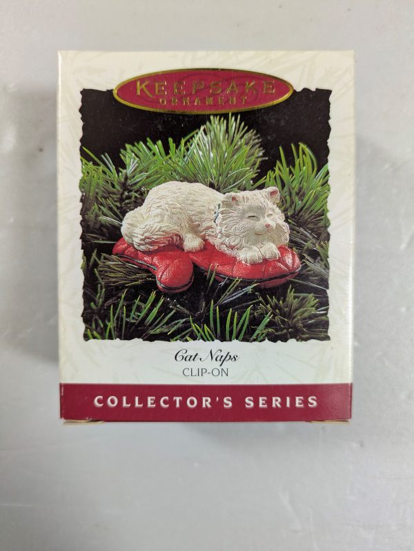 Hallmark Ornament Cat Naps (Clip-On) 1995 NRFB - Image 2