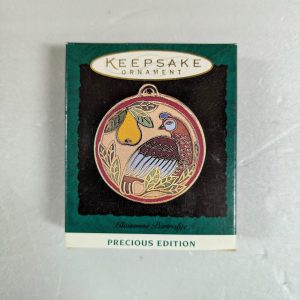 Hallmark Ornament Cloisonné Partridge 1995 NRFB