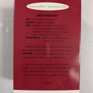 Hallmark Ornament Captain James T. Kirk 1995 NRFB