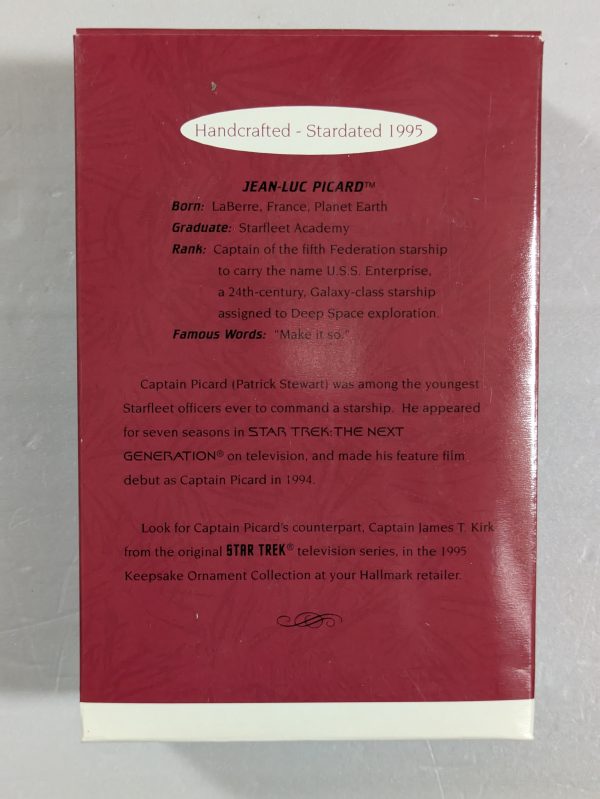 Hallmark Ornament Captain Jean-Luc Picard 1995 NRFB - Image 2