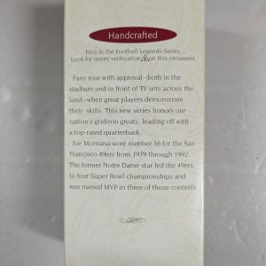 Hallmark Ornament Joe Montana (San Francisco) 1995