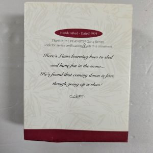 Hallmark Ornament Linus #3 in The Peanuts Gang Series 1995 NRFB