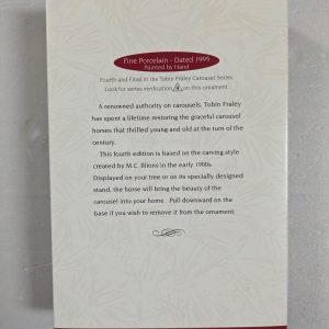 Hallmark Ornament Tobin Fraley Carousel #4 1995 NRFB