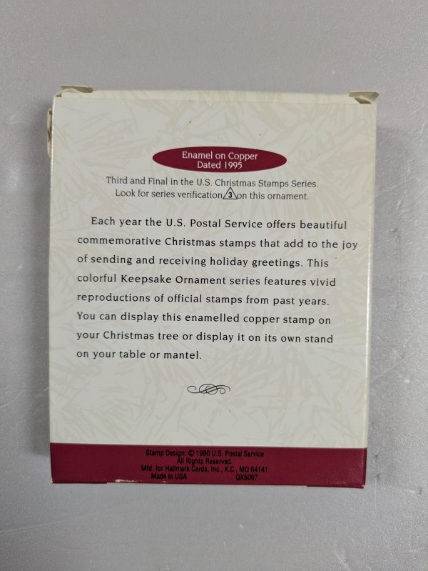 Hallmark Ornament U.S. Christmas Stamp #3 1995 NRFB - Image 2