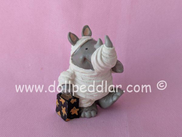 1995 Vintage Merry Miniatures Mummy Rhino