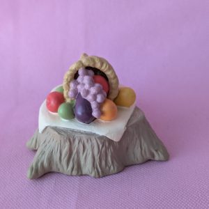 1995 Vintage Merry Miniatures Thanksgiving Cornucopia