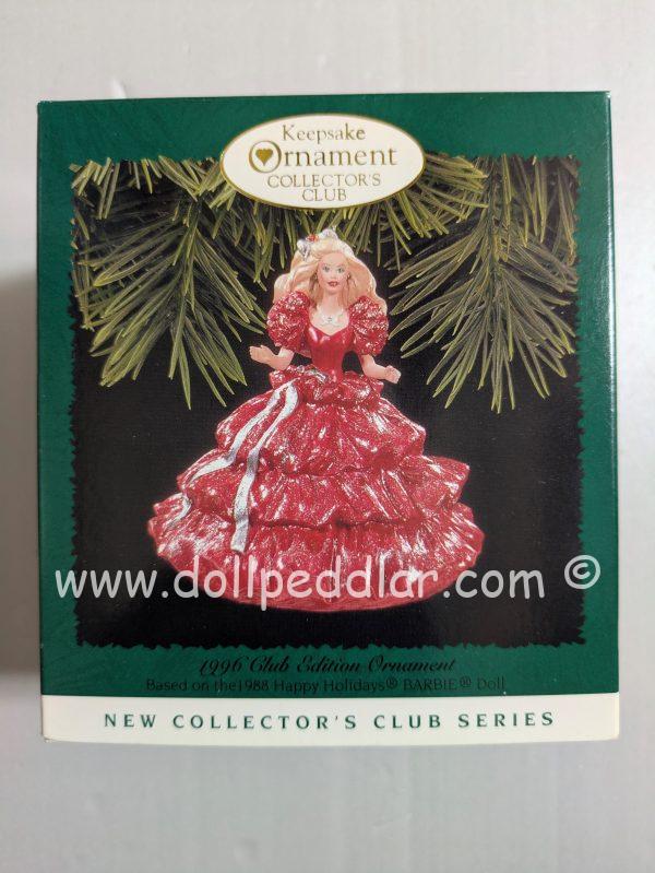 Hallmark Ornament 1988 Happy Holiday Barbie for 1996 Club Edition NRFB