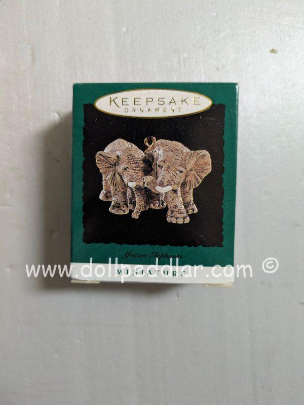 Hallmark Ornament Miniature African Elephants 1996 NRFB