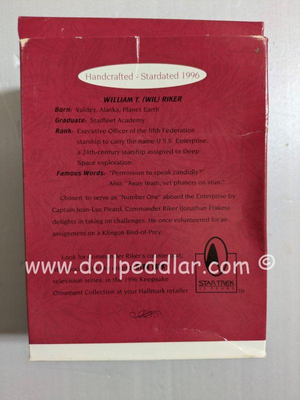 Hallmark Ornament Commander William T. Riker 1996 NRFB - Image 2