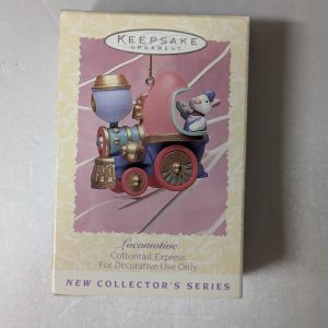 Hallmark Ornaments Locomotive, 1st in Cottontail Express Series 1996 NRFB