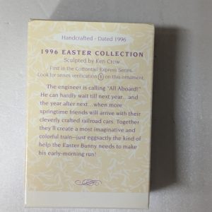 Hallmark Ornaments Locomotive, 1st in Cottontail Express Series 1996 NRFB