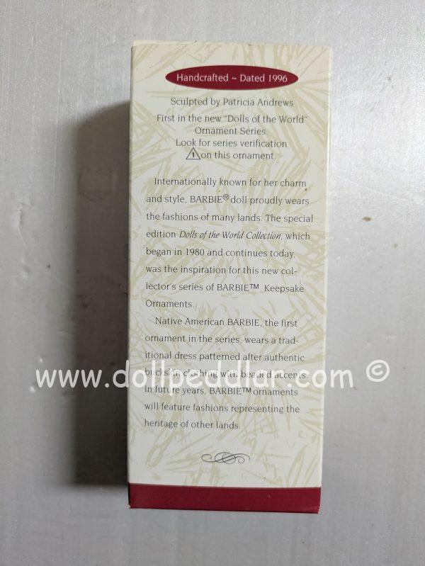 Hallmark Ornament Native American Barbie 1996 - Image 3