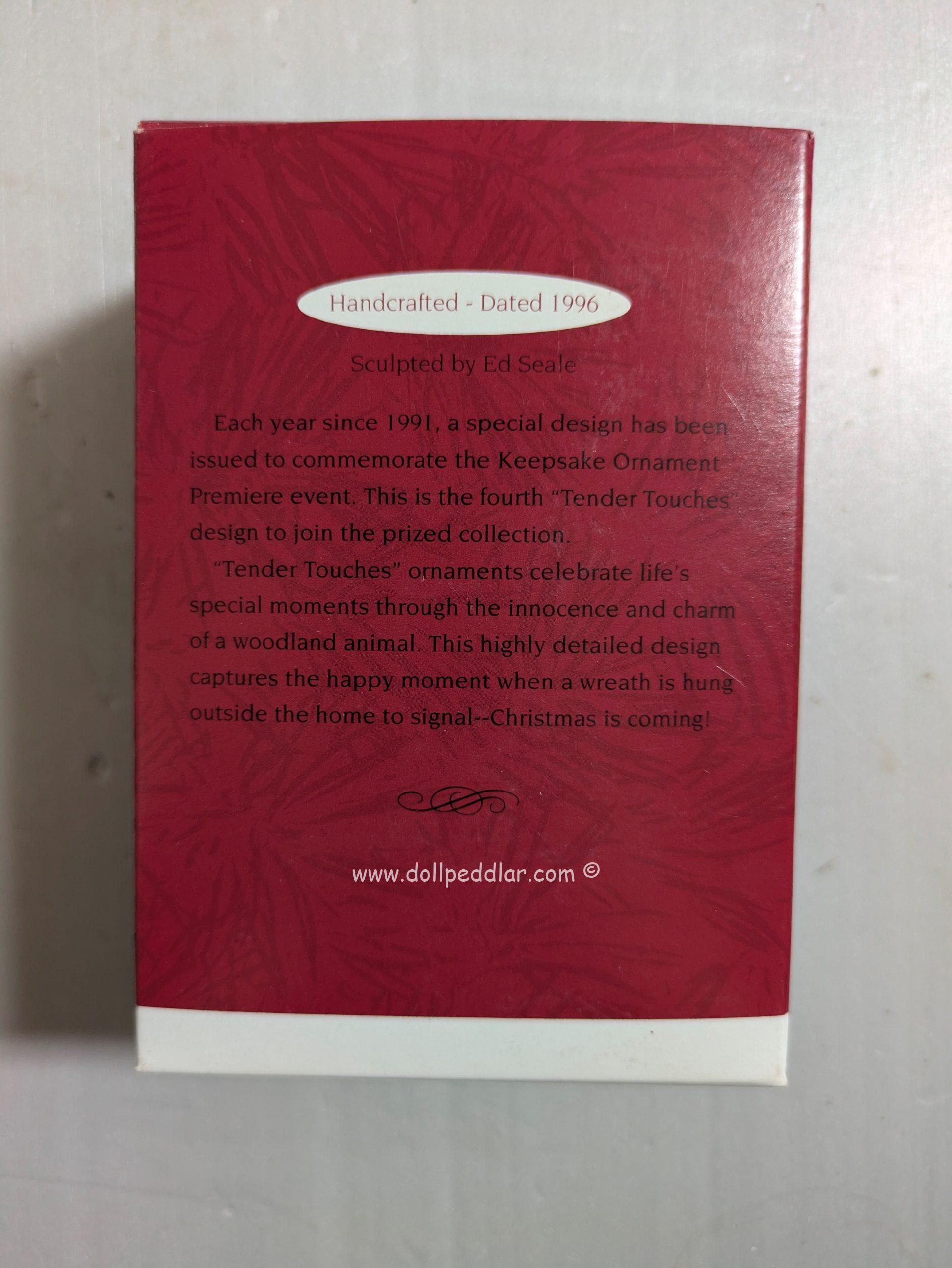 Hallmark Ornament Welcome Sign, Tender Touches 1996 NRFB - Image 2