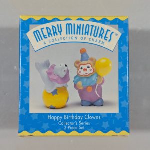 1996 Merry Miniatures 2nd in Happy Birthday Clown Series NRFB