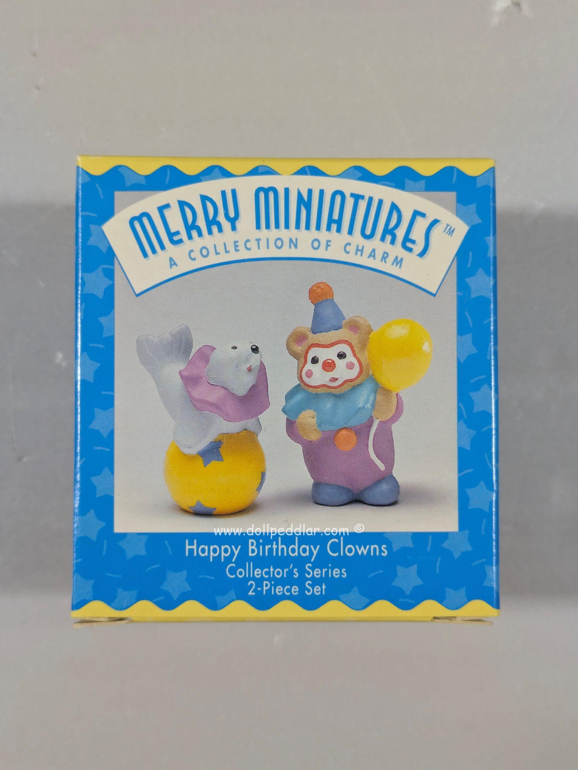 1996 Merry Miniatures 2nd in Happy Birthday Clown Series NRFB