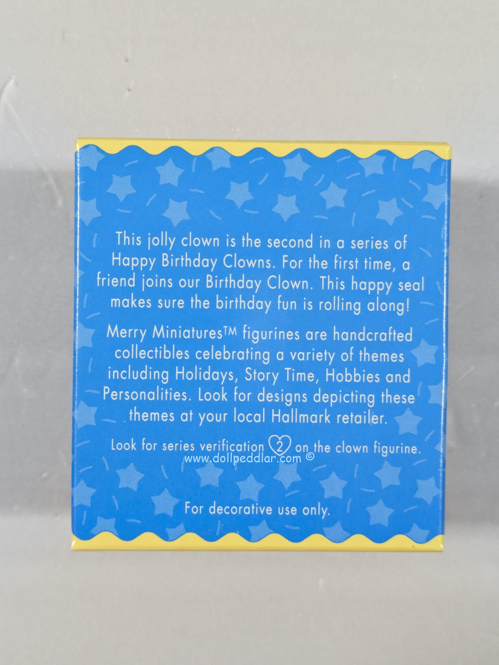 1996 Merry Miniatures 2nd in Happy Birthday Clown Series NRFB - Image 2