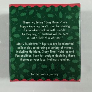 1996 Merry Miniatures Busy Bakers NRFB