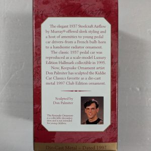 Hallmark Ornament 1937 Steelcraft Airflow by Murray 1997 NRFB