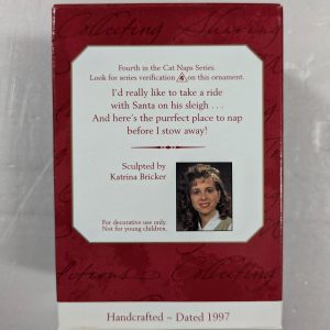 Hallmark Ornament Cat Naps #4 1997 NRFB