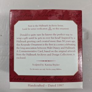 Hallmark Ornament Donald’s Surprise Gift 1997 NRFB