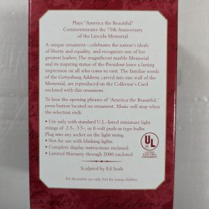 Hallmark Ornament Lincoln Memorial 1997 NRFB