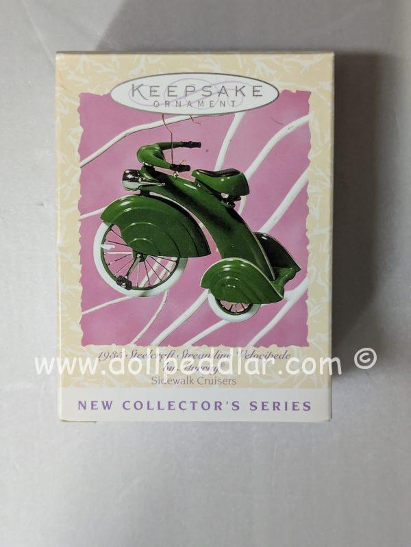 Hallmark Ornaments 1935 Steelcraft Streamline Velocipede by Murray 1997 NRFB