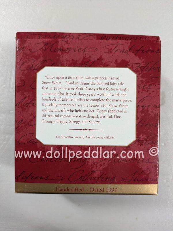 Hallmark Ornament Snow White Anniversary Edition 1997 NRFB - Image 3