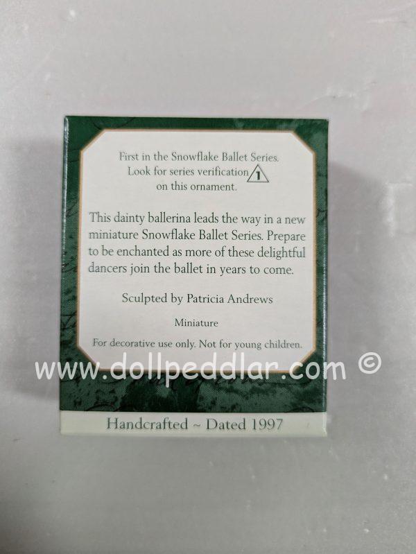 Hallmark Ornament Snowflake Ballet 1997 NRFB - Image 2
