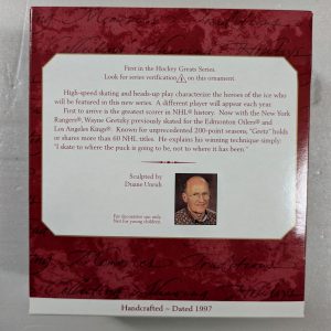 Hallmark Ornament Wayne Gretzky 1997 NRFB