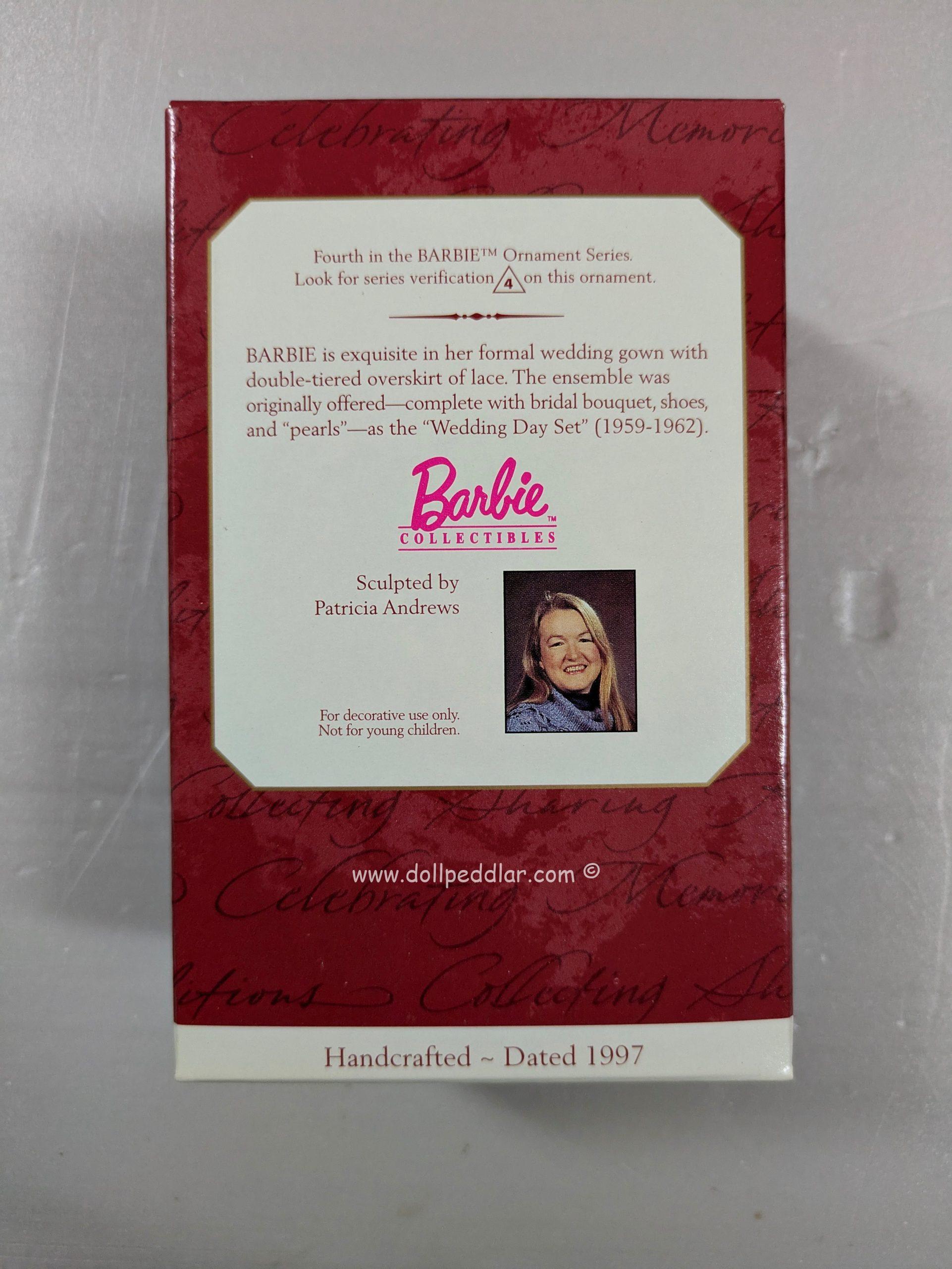 Hallmark Ornament Wedding Day Barbie 1997 NRFB - Image 2