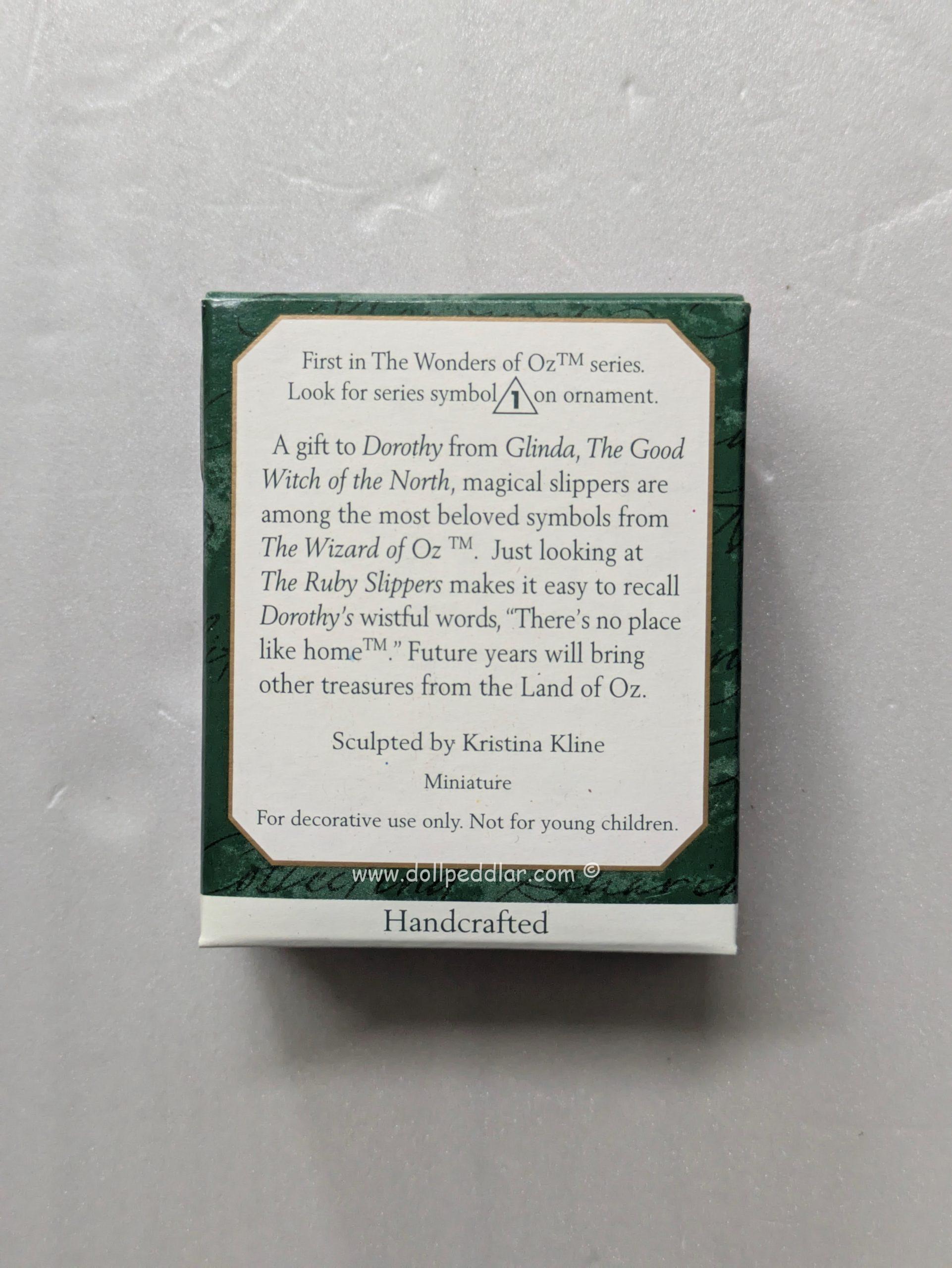 Hallmark Ornament Dorothy's Ruby Slippers 1998 - Image 2