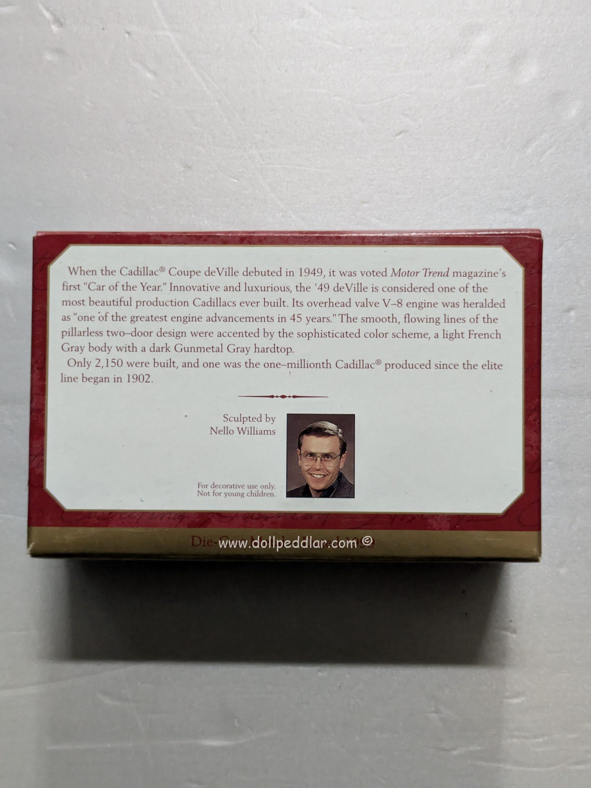 Hallmark Ornaments 1949 Cadillac Coupe deVille 1999 NRFB - Image 2