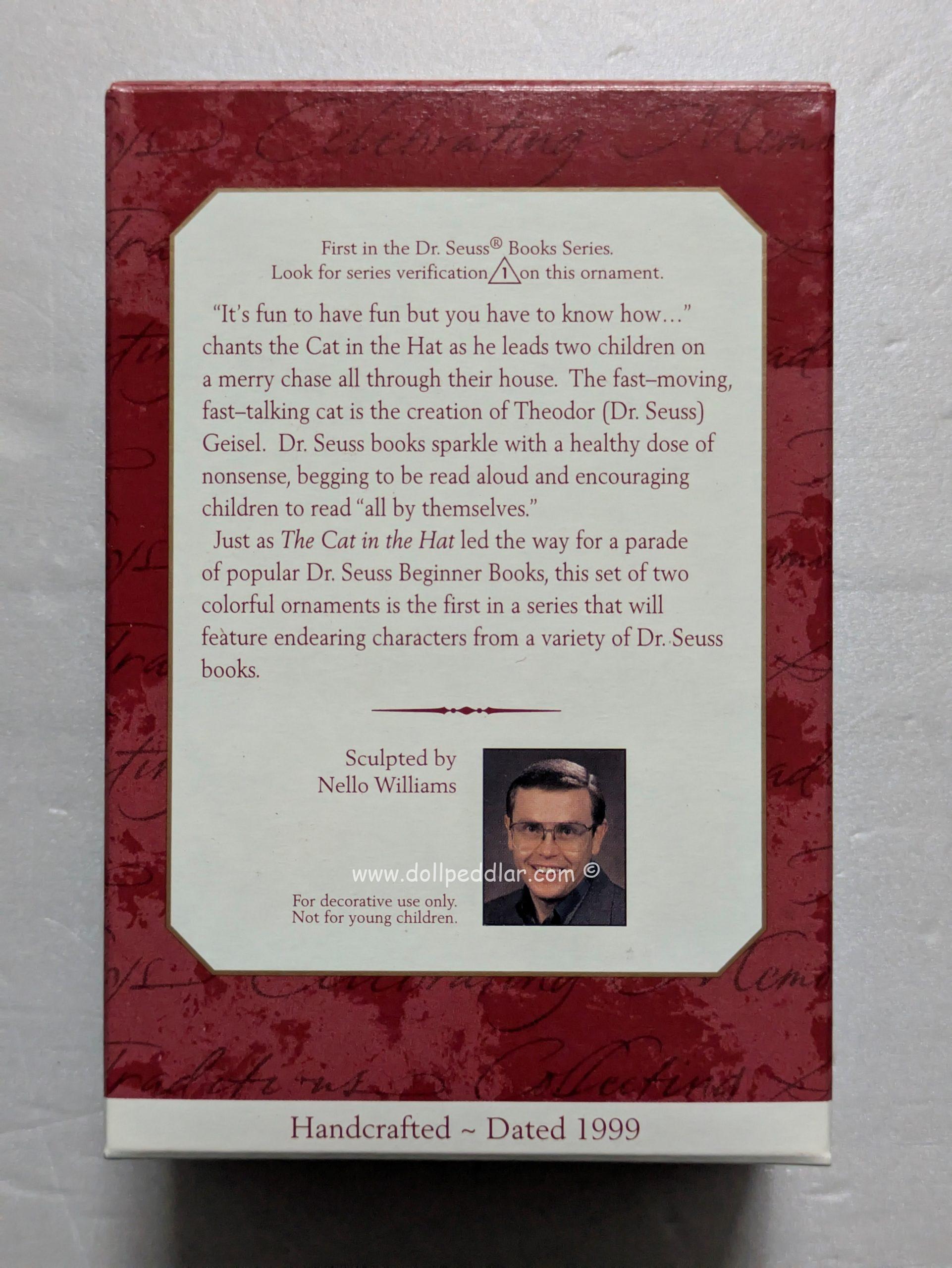 Hallmark Ornaments The Cat in the Hat 1999 NRFB - Image 2