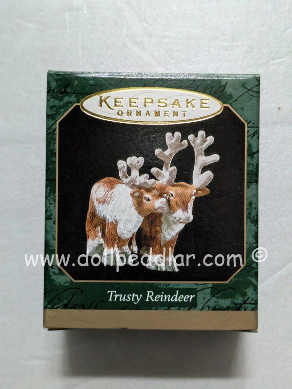 Hallmark Ornament Trusty Reindeer 1999 NRFB