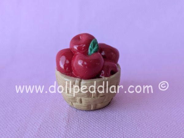 1994 Merry Miniatures Thanksgiving Basket of Apples