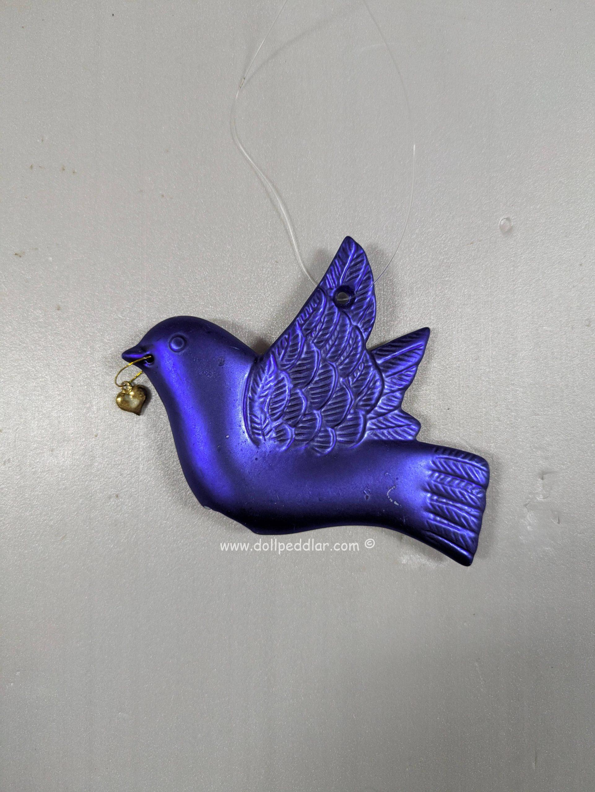 Blue Dove Christmas Tree Ornament