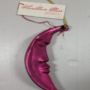 Pink Moon Christmas Tree Ornament