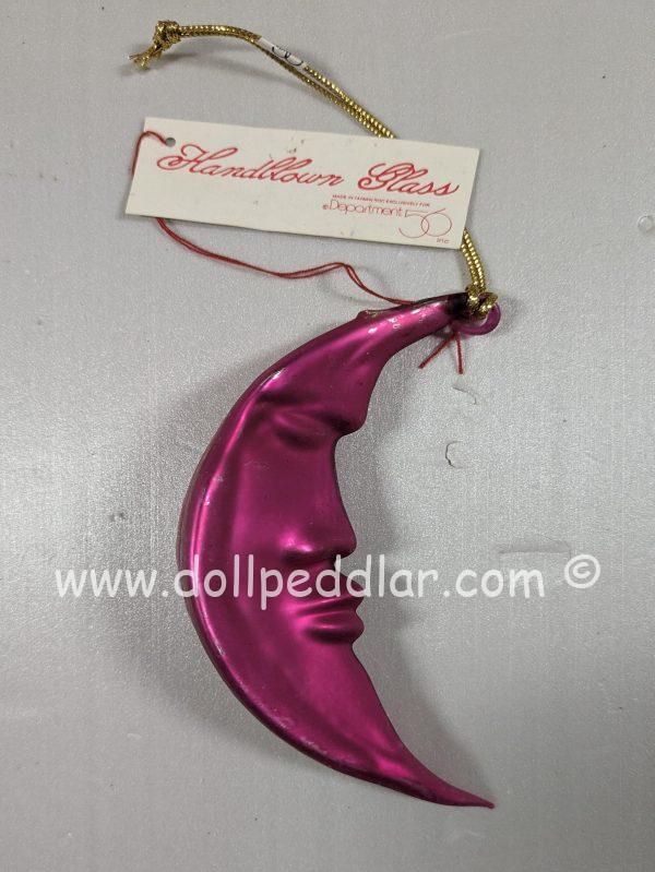 Pink Moon Christmas Tree Ornament