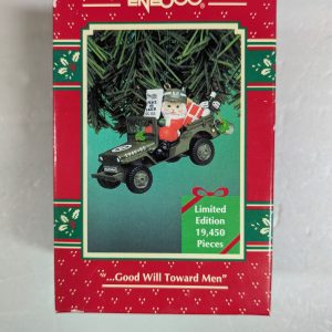 Enesco “…. Good Will Toward Men” Ornament 1995 NRFB