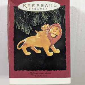 Hallmark Ornaments Mufasa and Simba NRFB