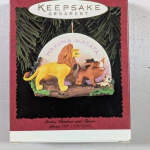 Hallmark Ornaments Simba, Pumbaa and Timon NRFB