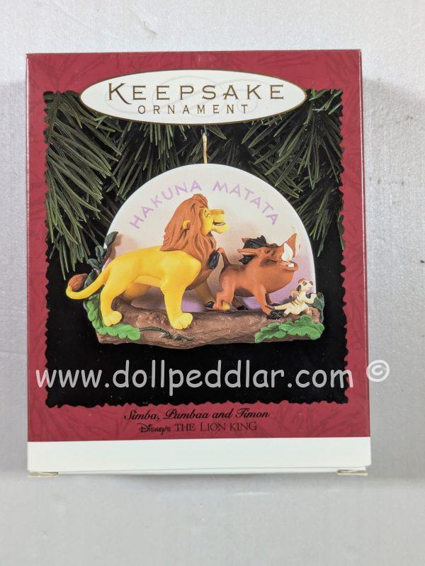 Hallmark Ornaments Simba, Pumbaa and Timon NRFB