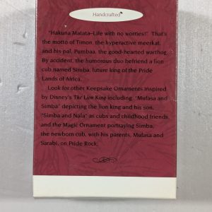 Hallmark Ornaments Timon and Pumbaa NRFB