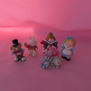 Hallmark Merry Miniatures Alice in Wonderland 5pc NO BOX