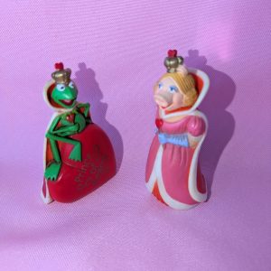 1982 Vintage Merry Miniatures Kermit and Miss Piggy Valentines Set