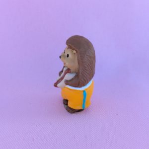 1993 Vintage Merry Miniatures Hedgehog Eating Hotdog