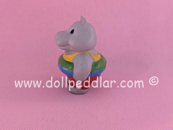 1993 Vintage Merry Miniatures Hippo with Inner tube - Image 2
