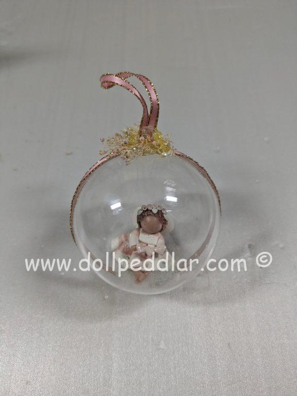 Rosebud Babies Pink Angel Ornament - Image 2