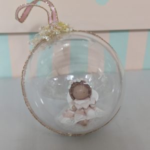 Rosebud Babies Pink Angel Ornament