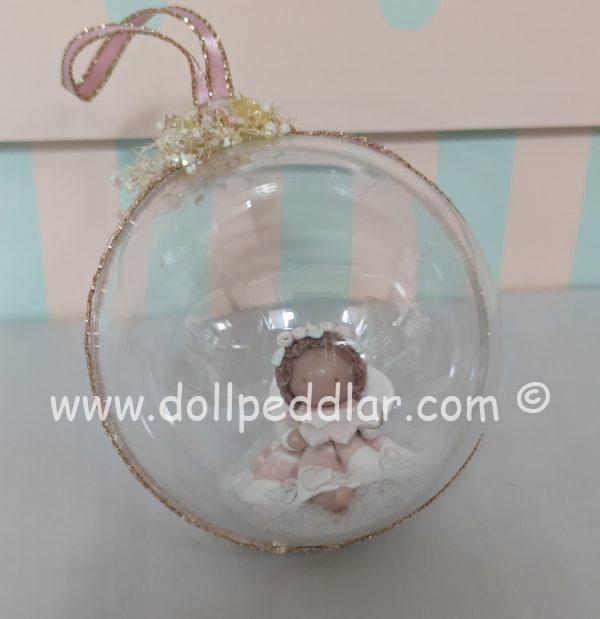 Rosebud Babies Pink Angel Ornament
